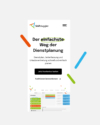 Mobile Ansicht der Website der Planungs-Software Shiftjuggler