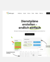 Ansicht der Website der Planungs-Software Shiftjuggler