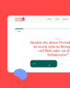 Ansicht der Website der Digitalen Aufklärungsplattform "Starke Periode"