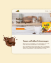 Ansicht der Microsite von Kaba