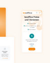 Mobile Ansicht der Preise und Versionen von der Buchhaltungssoftware Lexware
