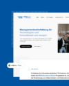 Ansicht der Craft Website für die Business School der RWTH Aachen